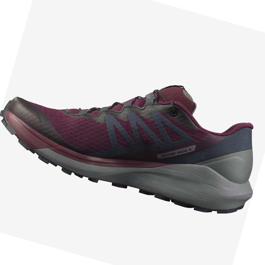 Tenis Para Trail Running Salomon SENSE RIDE 4 Mujer Morados | MX 2749KOR